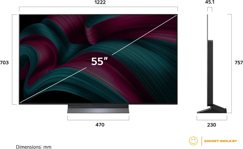 OLED телевизор LG OLED evo AI C5 OLED55C5RLA