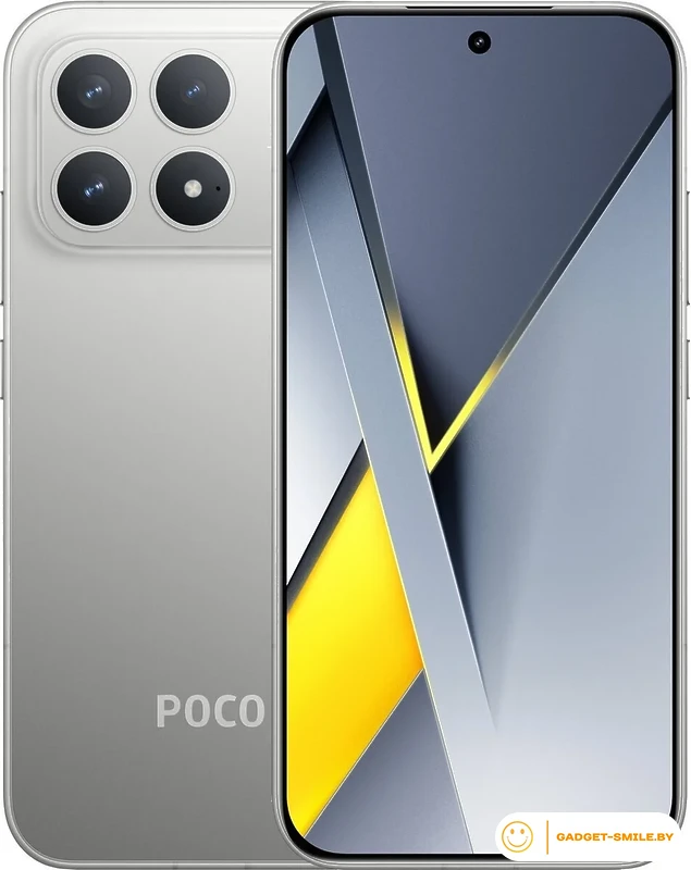 Телефон POCO F8 Pro 12GB/256GB международная версия (серебристый)