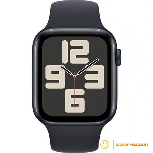 Apple Watch SE 2 (2023) GPS 44mm Midnight Aluminum Case with Midnight Sport Band - M/L (MRE93)
