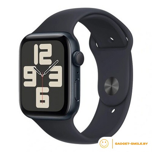 Apple Watch SE 2 (2023) GPS 44mm Midnight Aluminum Case with Midnight Sport Band - S/M (MRE73)