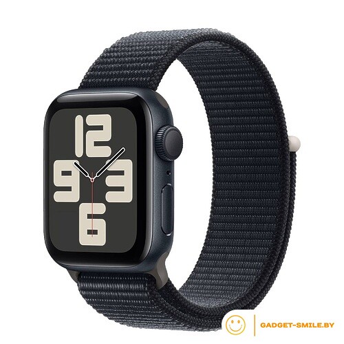 Apple Watch SE 2 (2023) GPS 44mm Midnight Aluminum Case with Midnight Sport Loop (MREA3)