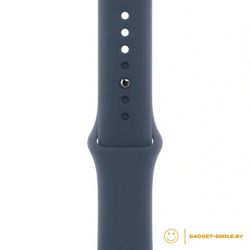 Apple Watch SE 2 (2023) GPS 44mm Silver Aluminum Case with Storm Blue Sport Band - S/M (MREC3)