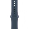 Apple Watch SE 2 (2023) GPS 44mm Silver Aluminum Case with Storm Blue Sport Band - S/M (MREC3)