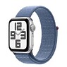 Apple Watch SE 2 (2023) GPS 44mm Silver Aluminum Case with Winter Blue Sport Loop (MREF3)