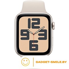 Apple Watch SE 2 (2023) GPS 44mm Starlight Aluminum Case with Starlight Sport Band - S/M (MRE43)