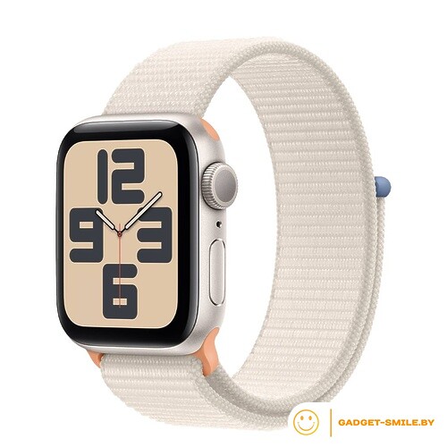 Apple Watch SE 2 (2023) GPS 44mm Starlight Aluminum Case with Starlight Sport Loop (MRE63)