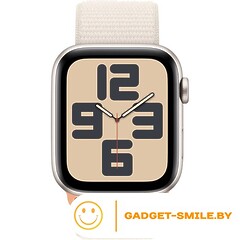 Apple Watch SE 2 (2023) GPS 44mm Starlight Aluminum Case with Starlight Sport Loop (MRE63)