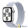 Apple Watch SE 2 (2024) GPS 40mm Silver Aluminium Case with Blue Cloud Sport Loop Band - (MXEE3)