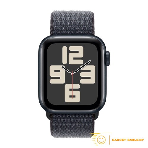 Apple Watch SE 2 (2024) GPS 44mm Midnight Aluminium Case with Ink Sport Loop Band - (MXEP3)