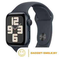 Apple Watch SE 2 (2024) GPS 44mm Midnight Aluminum Case with Midnight Sport Band - M/L (MXEK3)