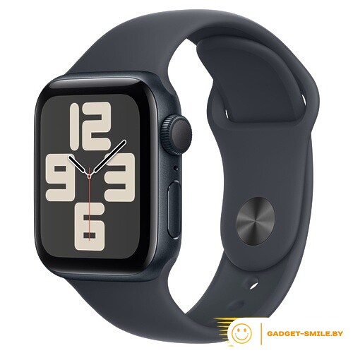 Apple Watch SE 2 (2024) GPS 44mm Midnight Aluminum Case with Midnight Sport Band - S/M (MXEJ3)