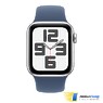 Apple Watch SE 2 (2024) GPS 44mm Silver Aluminium Case with Denim Sport Band - M/L (MXER3)