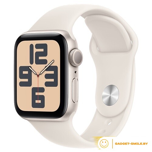Apple Watch SE 2 (2024) GPS 44mm Starlight Aluminium Case with Starlight Sport Band - S/M (MXEU3)