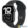 Apple Watch Series 10 GPS 42mm Jet Black Aluminum Case with Black Sport Band - S/M (MWWE3)