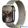 Apple Watch Series 10 GPS + Cellular 42mm Natural Titanium Case with Natural Milanese Loop (MWXF3)