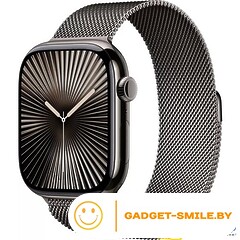 Apple Watch Series 10 GPS + Cellular 42mm Slate Titanium Case with Slate Milanese Loop (MX053)