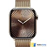 Apple Watch Series 10 GPS + Cellular 46mm Gold Titanium Case with Gold Milanese Loop - S/M (MC7T4)