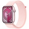 Apple Watch Series 9 GPS 41mm Pink Aluminum Case with Light Pink Sport Loop (MR953)