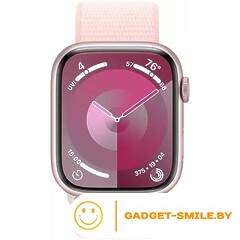 Apple Watch Series 9 GPS 41mm Pink Aluminum Case with Light Pink Sport Loop (MR953)