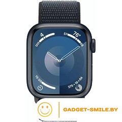 Apple Watch Series 9 GPS 45mm Midnight Aluminum Case with Midnight Sport Loop (MR9C3)