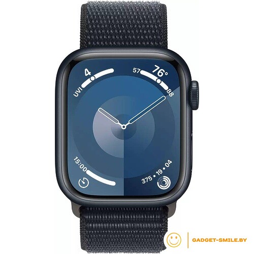 Apple Watch Series 9 GPS 45mm Midnight Aluminum Case with Midnight Sport Loop (MR9C3)