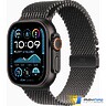 Apple Watch Ultra 2 2024 GPS + Cellular 49mm Black Titanium Case with Black Titanium Milanese Loop - S (MX4W3)