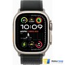 Apple Watch Ultra 2 2024 GPS + Cellular 49mm Natural Titanium Case with Black Trail Loop - S/M (MXTQ3)
