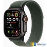 Apple Watch Ultra 2 2024 GPS + Cellular 49mm Black Titanium Case with Green Trail Loop - M/L (MYQ43)