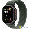 Apple Watch Ultra 2 2024 GPS + Cellular 49mm Black Titanium Case with Green Trail Loop - M/L (MYQ43)