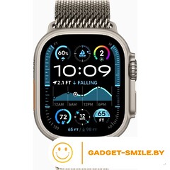 Apple Watch Ultra 2 2024 GPS + Cellular 49mm Natural Titanium Case with Natural Titanium Milanese Loop - S (MX4M3)