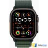 Apple Watch Ultra 2 2024 GPS + Cellular 49mm Black Titanium Case with Dark Green Alpine Loop - S (MX4Q3)
