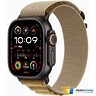 Apple Watch Ultra 2 2024 GPS + Cellular 49mm Black Titanium Case with Tan Alpine Loop - S (MYQ03)