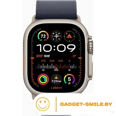 Apple Watch Ultra 2 2024 GPS + Cellular 49mm Natural Titanium Case with Navy Alpine Loop - M (MXMY3)