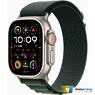 Apple Watch Ultra 2 2024 GPS + Cellular 49mm Natural Titanium Case with Dark Green Alpine Loop - S (MXMU3)