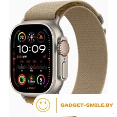 Apple Watch Ultra 2 2024 GPS + Cellular 49mm Natural Titanium Case with Tan Alpine Loop - L (MX4H3)