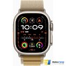 Apple Watch Ultra 2 2024 GPS + Cellular 49mm Natural Titanium Case with Tan Alpine Loop - S (MX4E3)