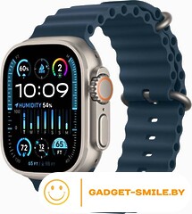 Apple Watch Ultra 2 GPS + Cellular 49мм Titanium Case with Blue Ocean Band (One Size)