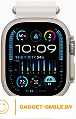 Apple Watch Ultra 2 GPS + Cellular 49мм Titanium Case with White Ocean Band (One Size)