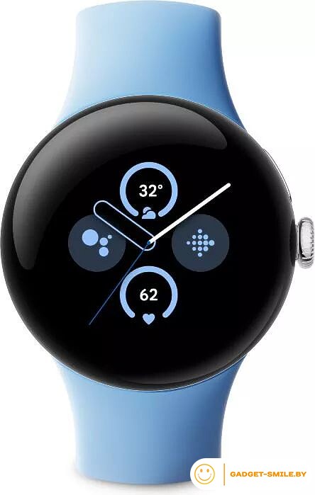 Google Pixel Watch 2 (глянцевый серебристый/залив)