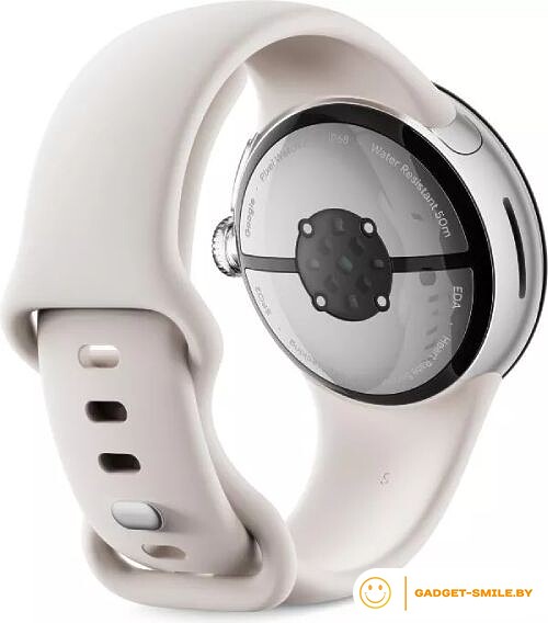 Google Pixel Watch 2 LTE (глянцевый серебристый/фарфор)