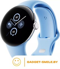 Google Pixel Watch 2 LTE (глянцевый серебристый/залив)