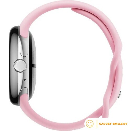 Google Pixel Watch 3 41мм Глянцевый серебристый / розовый кварц (Polished Silver / Rose Quartz)