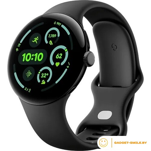 Google Pixel Watch 3 45мм Матовый черный / обсидиан (Matte Black / Obsidian)