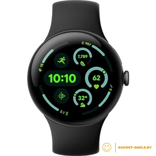 Google Pixel Watch 3 45мм Матовый черный / обсидиан (Matte Black / Obsidian)