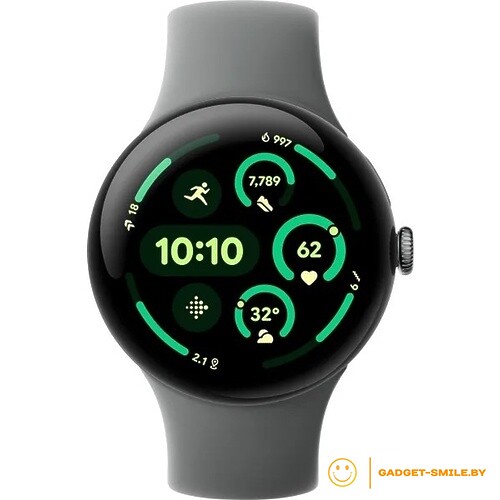 Google Pixel Watch 3 45мм Матовый серый / лесной орех (Matte Hazel / Hazel)