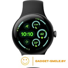 Google Pixel Watch 3 LTE 45мм Матовый черный / обсидиан (Matte Black / Obsidian)