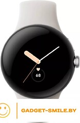Google Pixel Watch (глянцевый серебристый/мел)