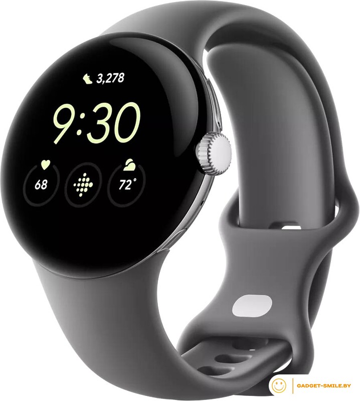 Google Pixel Watch (глянцевый серебристый/угольный)