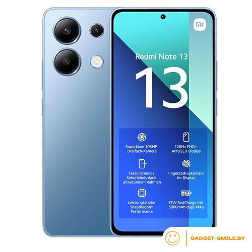 Redmi Note 13 8GB/256GB с NFC Ледяной синий