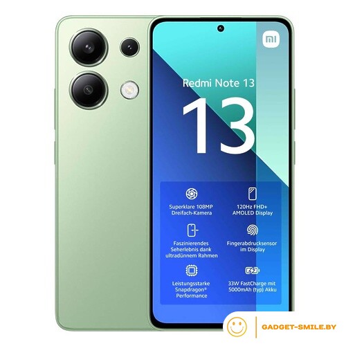 Redmi Note 13 8GB/256GB с NFC Мятно-зеленый